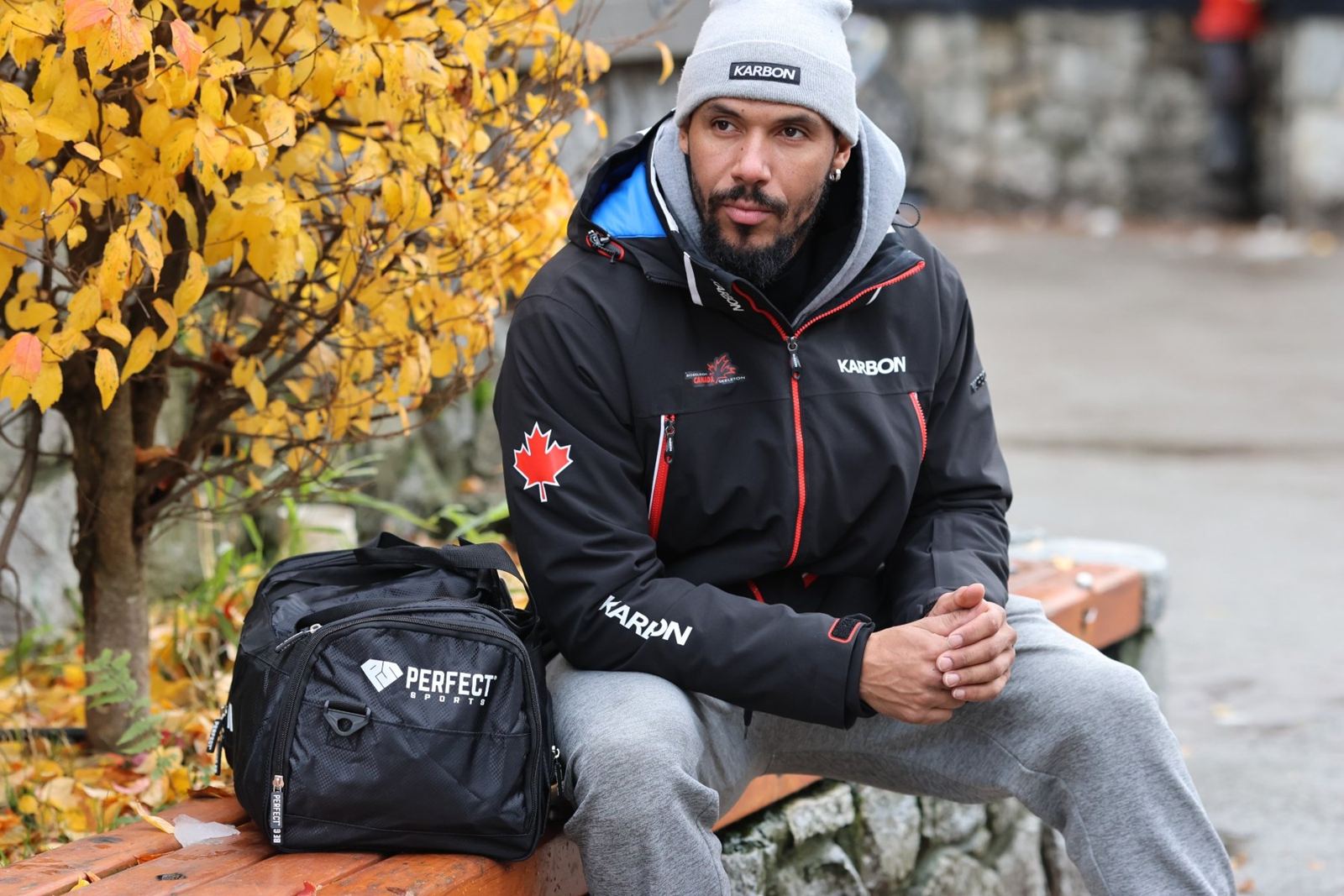 Davidson de Souza in Canada team jacket