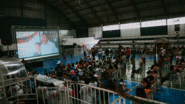 Kids and volunteers at the Kind Monsters Children's Day 2023 event in Brazil, photo 1