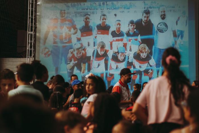 Kids and volunteers at the Kind Monsters Children's Day 2023 event in Brazil, photo 6