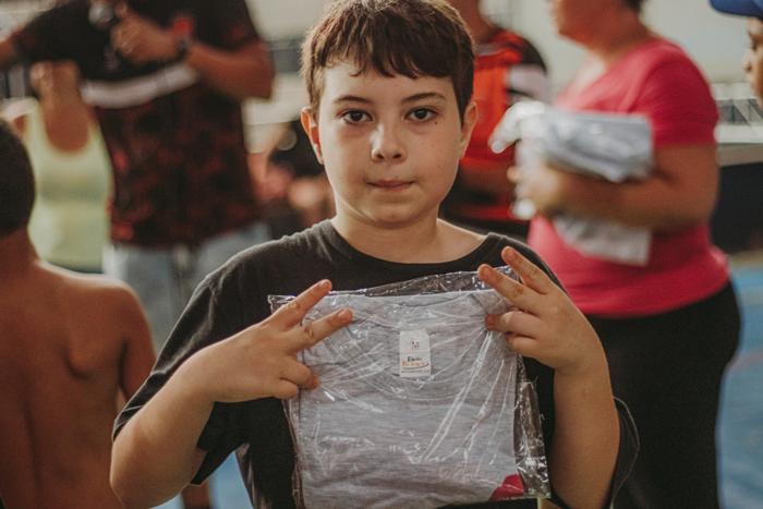 Kids and volunteers at the Kind Monsters Children's Day 2023 event in Brazil, photo 9