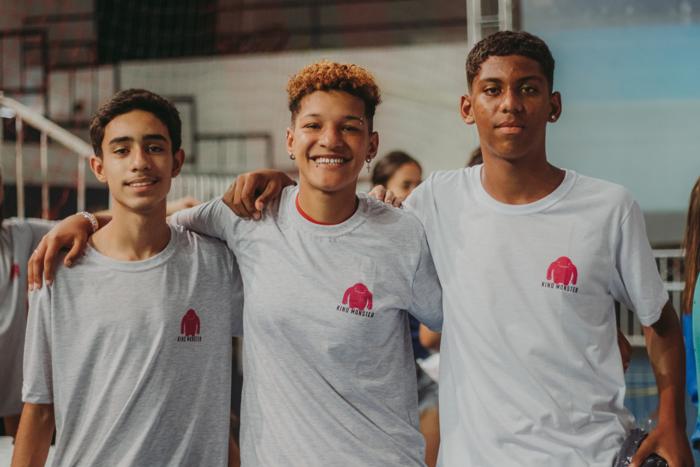 Kids and volunteers at the Kind Monsters Children's Day 2023 event in Brazil, photo 11