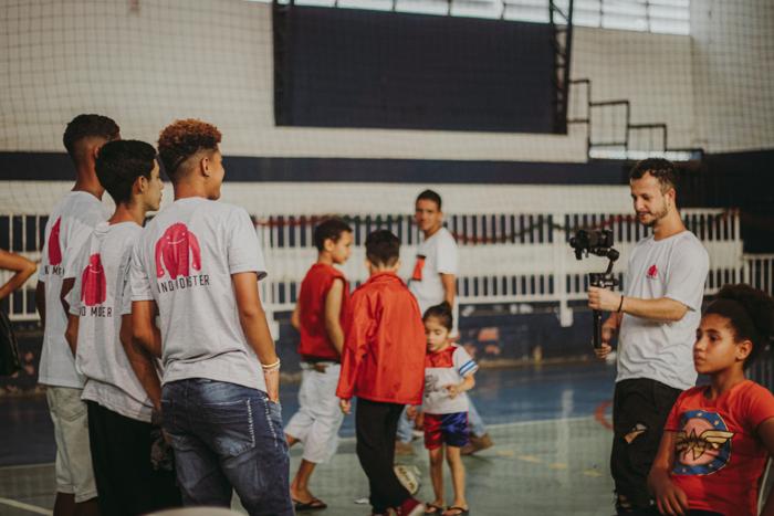 Kids and volunteers at the Kind Monsters Children's Day 2023 event in Brazil, photo 12
